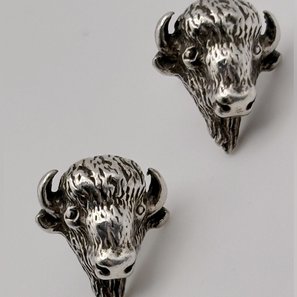 Dakota Sky Stone Buffalo Head Post Earrings